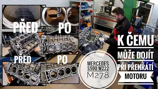 K čemu může dojít při přehřátí motoru/ #Mercedes  #S500  #W222 #M278