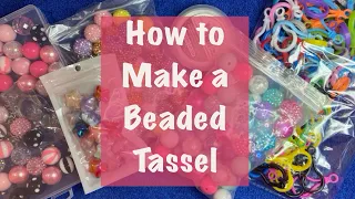 How to make a beaded tassel Beebeecraft process video