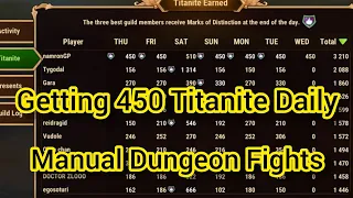 Getting 450 Titanites Daily | Hero Wars Mobile | Titans Dungeon Grind | Warning: Manual Mode