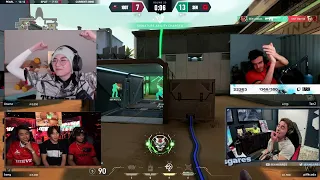 Streamers React To 100t Getting ELIMINATED By SENTINELS From VCT Americas LCQ