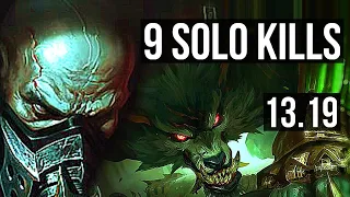 URGOT vs WARWICK (TOP) | 9 solo kills, 300+ games | EUW Master | 13.19