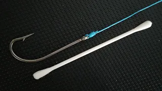 Fishing Knots Tying Using A Cotton Bud