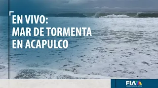 #ENVIVO | Se registra fenómeno "Mar de Tormenta" en Acapulco, Guerrero