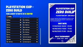 How to qualified Fortnite PlayStation cup zero build