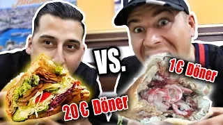 1€ Döner Vs.  20€ Döner! (Der große Döner-Test) 🥙