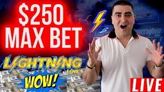 $250 Spin JACKPOTS On Lightning Link - Slot Las Vegas HUGE WINS