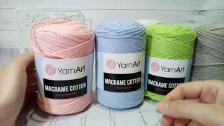 Обзор пряжи YarnArt Macrame Cotton - хлопковый шнур для вязания