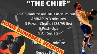 'The Chief' Wodwell | Dumbbell Workout | Live Home Follow Along