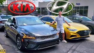 MIDSIZE THREATS! --  2021 Kia K5 vs. 2020 Hyundai Sonata: Comparison