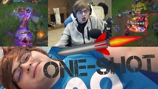 C9 SNEAKY GETTING ONE SHOT COMPILATION +SOME FUNNY MOMENTS - LEAGUE OF LEGENDS