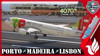 MSFS LIVE | TAP Air Portugal | Fenix A320 CFM | Frame Gen | Porto✈️Madeira✈️Lisbon | #msfs2020