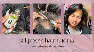 SilkPress Tutorial #blackwoman #blackhair #hairtutorial #manebeautea #silkpress #hairstyle