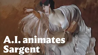 Watch what happens when A.I. brings John Singer Sargent’s painting “La Carmencita Dancing” to life.