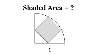How to find the shaded Area | Tricky Math Problem with easy solution