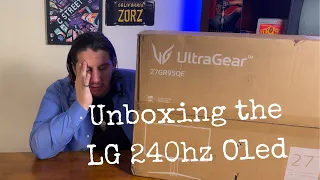 Unboxing 27GR95QE B LG 240hz Oled 27 Inch UltraGear First Impressions