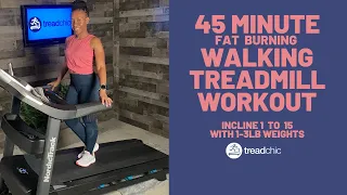 45 Minute Fat-Burning Walking Treadmill Workout