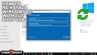 How to reinstall Windows 10, without cd or usb