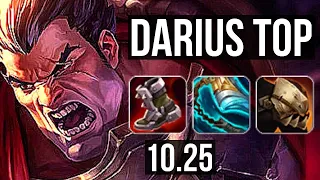 DARIUS vs ORNN (TOP) | 16/1/0, 7 solo kills, Legendary, 400+ games | KR Diamond | v10.25