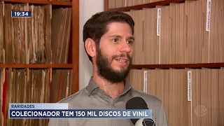 Colecionador conta com acervo de 150 mil discos de vinil em Porto Ferreira