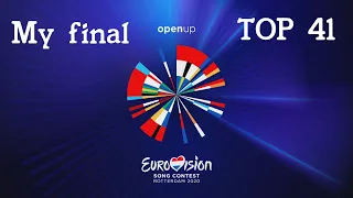 My TOP 41 || Eurovision Song Contest 2020