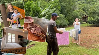 ROUPA SUJA SE LAVA EM CASA! MARIDO TEIMOSO - ROTINA NA CHÁCARA!