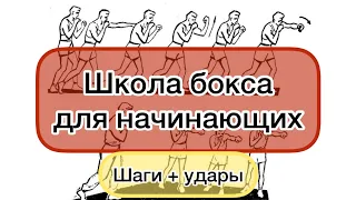 Школа Бокса.Шаги+удары.Бокс для начинающих