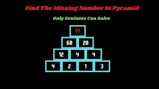 Find The Missing Number In Pyramid || Maths Puzzle | Find The Missing Number Puzzle