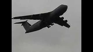 C-5 Galaxy departs Dover AFB during an airshow