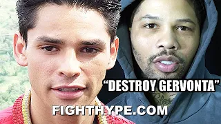 RYAN GARCIA SURPRISE WARNING TO GERVONTA DAVIS ON "COMPLETE" DESTRUCTION: "HE'S NOTHING SCARY"