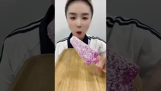 BOBA JELLY 먹방 MUKBANG  ASMR RAINBOW DESSERTS 무지개 디저트 7