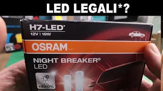 #9 TEST LED LEGALI PER AUTO - OSRAM NIGHT BREAKER H7