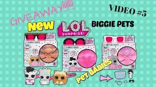 LOL Surprise Biggie Pet Eye Spy | Giveaway video 5 2018