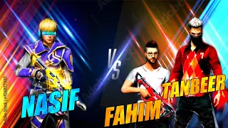 NASIF VS FAHIM + TANBEER | 1 VS 2 CLASH SQUAD MATCH - GARENA FREE FIRE