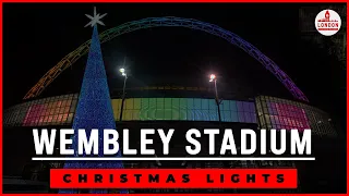 London Wembley Stadium Christmas Lights 2021 | London Wembley Park  |  London Christmas Walk