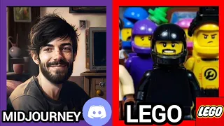 ПЕРСОНАЖИ СЕРИАЛА "LEGO AMONG US" В РЕАЛЬНОЙ ЖИЗНИ. Нейросеть- midjourney