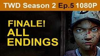 The Walking Dead Season 2 Episode 5 ALL Endings [1080p HD] - No Commentary
