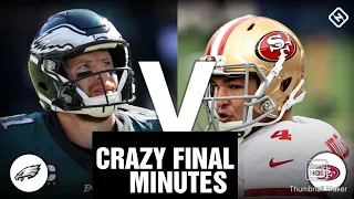 CRAZY FINAL MINUTES OF EAGLES VS 49ERS!!!