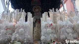 La Esperanza Coronada de Sanlúcar de Barrameda. Revirá en la calle Sargenta, jueves Santo 2022.