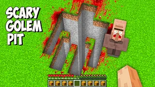 I found RAREST SCARY GOLEM PIT in Minecraft! NEVER ENTER SECRET GOLEM PIT!