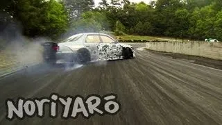 Touge drift tandems with JZX100 Mark II and Cresta