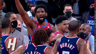 Joel Embiid Tells Kevin Durant to "Go Home" after 76ers defeat Nets 🤣
