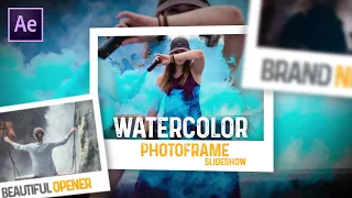 Watercolor Photo Frame Slideshow | After Effects Tutorial | Effect For You