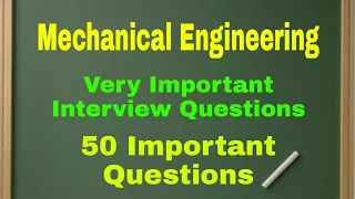 Mechanical Engineering Interview Questions and Answer / Campus Placement/ Competitive Exam, Part - 6