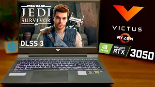 HP Victus | RTX 3050 75W | Star Wars Jedi: Survivor | DLSS 3 | 5600H | 2x8GB | Multi Settings