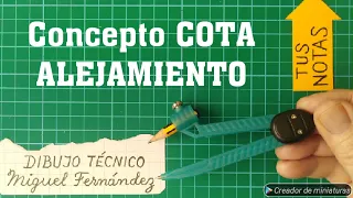 CONCEPTOS de COTA y ALEJAMIENTO, sistema diédrico, distancia, alej. separación, cota altura, X Y Z.