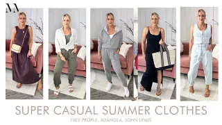 Super Casual Summer Outfit Ideas. Styling for the Everyday Woman. Freepeople, Adanola, John Lewis.