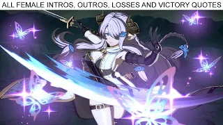 グランブルーファンタジー ヴァーサス All Female Intros, Outros, Victories ans Losses - Granblue Fantasy Versus