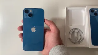 Распаковка Iphone 13 Blue или Первое впечатление