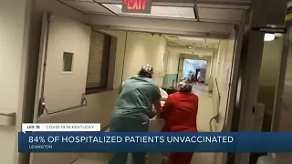 84% of hospitalized patients unvaccinated