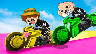 ¡MOTOCICLETA LASER Vs SILVIOGAMER! 🏍️😱 GTA 5 con SILVIO, PANCRACIO y PERMON